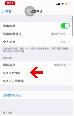 获嘉苹果14维修网分享如何给iPhone14的SIM卡设置密码 