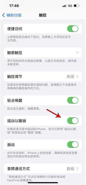 获嘉苹果手机维修分享iPhone手机如何设置摇一摇删除文字 